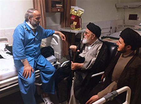 عیادت آیت الله سید مهدی امام جمارانی از فرماندار شمیرانات